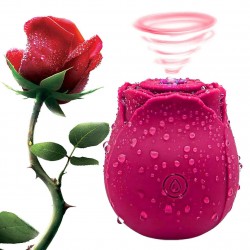 Rose Toy Sucking Vibrator for Women Masturbation,  the Rose Vibrator & Nipples Massager with 7 Powerful Vibrations, Waterproof and Rechargeable Adult Toy for Sexual Pleasure